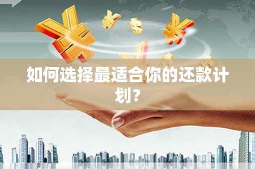 翔安如何选择最适合你的还款计划？