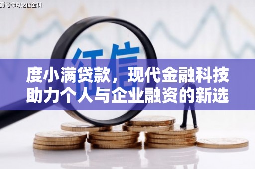 翔安度小满贷款，现代金融科技助力个人与企业融资的新选择