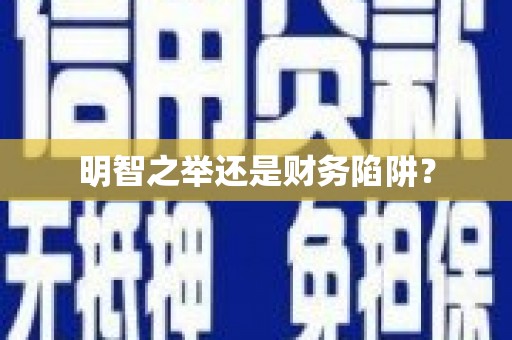 翔安明智之举还是财务陷阱？