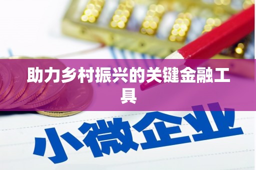 翔安助力乡村振兴的关键金融工具