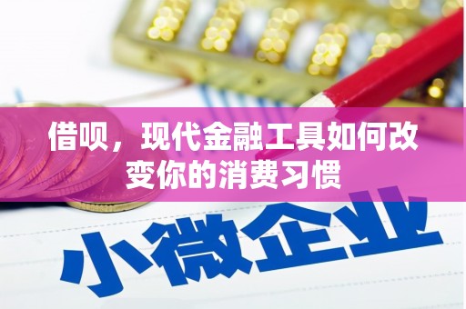 翔安借呗，现代金融工具如何改变你的消费习惯